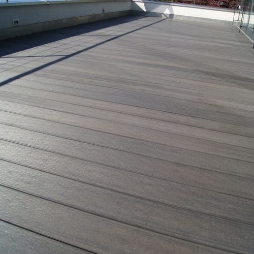 Fiberdeck Premium WPC-Terrassendiele Dark grey massiv 23 mm