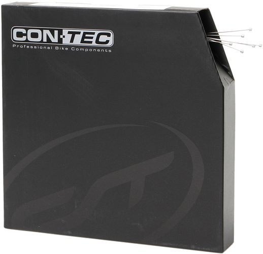 CONTEC Schaltzug Shift+ 2275 mm silber Werkstattbox mit 100 Stück, Nippel Stand