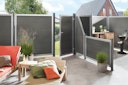 Vorschaubild TraumGarten Design WPC Alu Anschluss Rahmen Silber 900 x 1800/900 mm