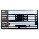 Vorschaubild Typenschild, 120 x 65 mm, selbstklebend