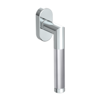 Griffwerk LOREDANA PROFESSIONAL Schraubtechnik -Edelstahl poliert/matt  Fensterolive -Schraubt. -UV links-Stiftlänge 7x32 mm