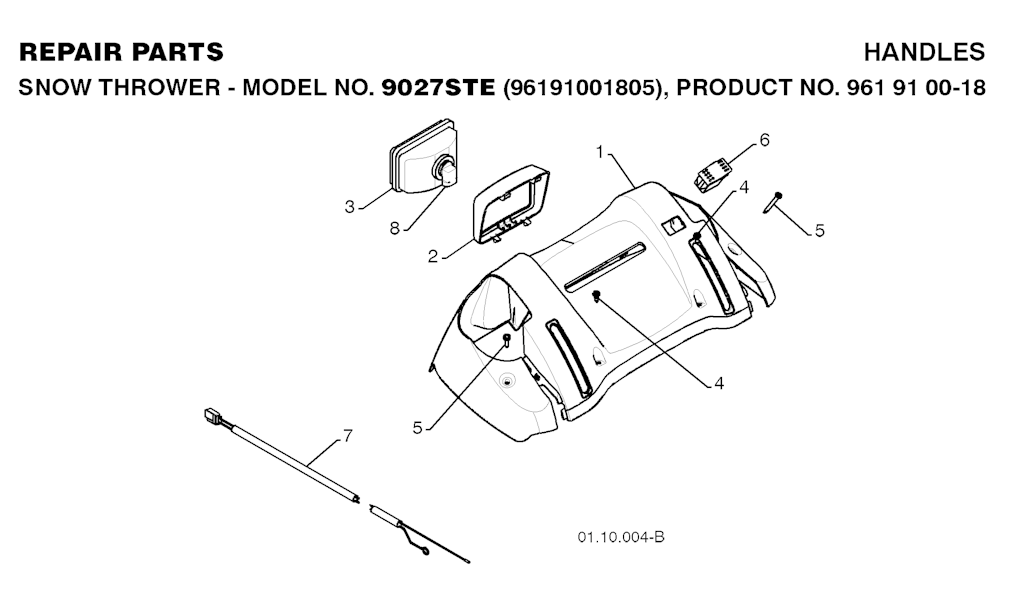 Explosionszeichnung Ersatzteile