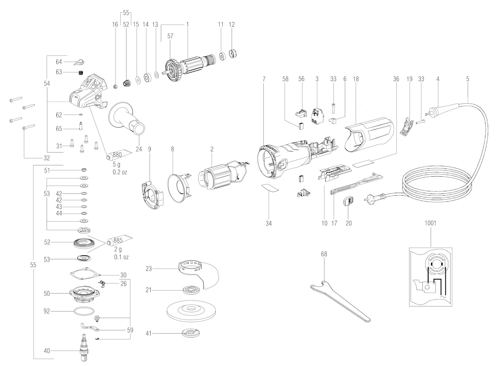 Explosionszeichnung Ersatzteile