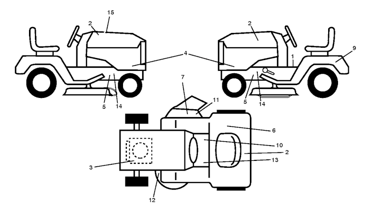 Husqvarna Gartentraktoren 96041001803 LT151