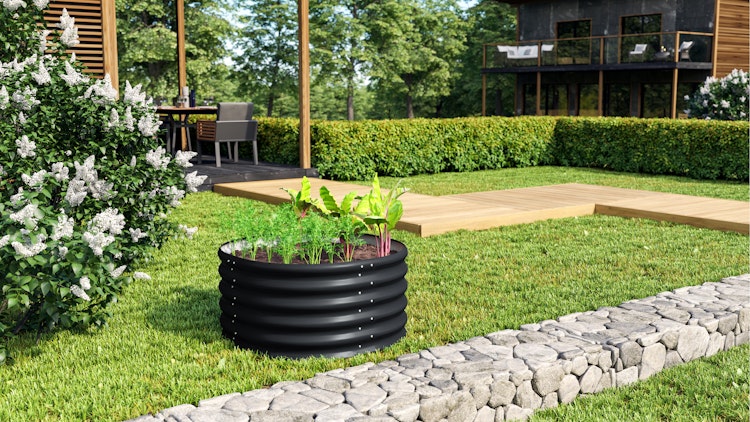 Vitavia Hochbeet Terra Rund 82 x 82 cm - 200/360/500 l