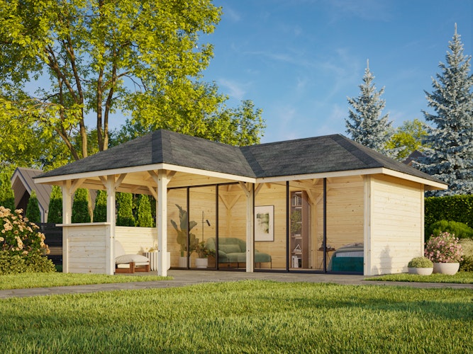 Palmako Pavillon Bianca 24,9 m² Set 222 Slide