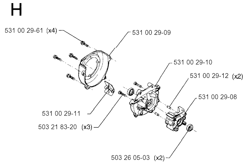Explosionszeichnung Ersatzteile
