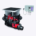 Vorschaubild KESSEL 24200S - Rückstaupumpanlage Pumpfix F Komfort DN 200 für Bodenplatte - schwarze Abdeckung