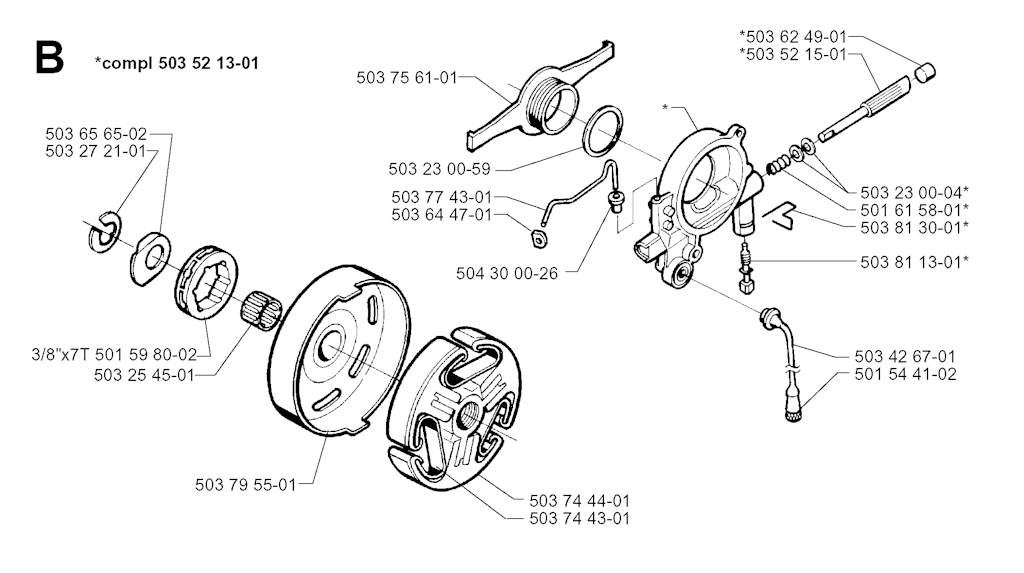 Explosionszeichnung Ersatzteile