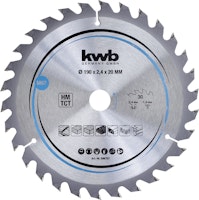 kwb Sägebl HM Mittel 190x20 Z30 586757