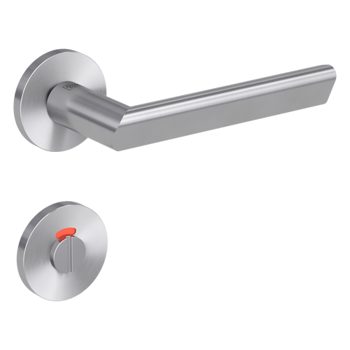 Griffwerk VAYA 137 TRI fast2fix Fast2Fix GK3 Rosetten rund WC rot/weiß Edelstahl matt