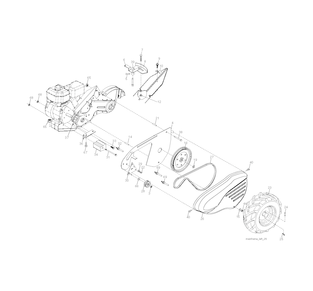 Explosionszeichnung Ersatzteile