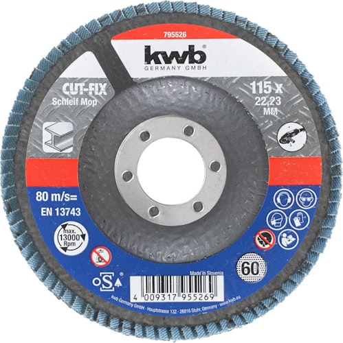 kwb CUT-FIX Schleifmop 115 K 60 LS 795526