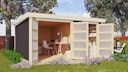 Vorschaubild Karibu Gartenhaus Mühlentrup 3 Zweiraumhaus - 19 mm