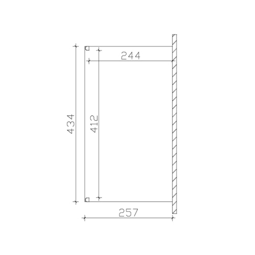 Skan Holz Aluminium Terrassenüberdachung Modena Breite 434 cm mit Echtglas-Dach