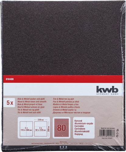 kwb 5 Schleifbogen Korund K  80 810408