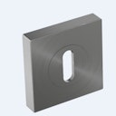 Vorschaubild GRIFFWERK Außen-Rosetten Quadrat SIEGER DESIGN Edelstahl matt WC/BB