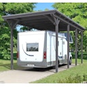 Vorschaubild Skan Holz Caravan-Carport Emsland 404x846 cm mit erhöhter Einfahrt