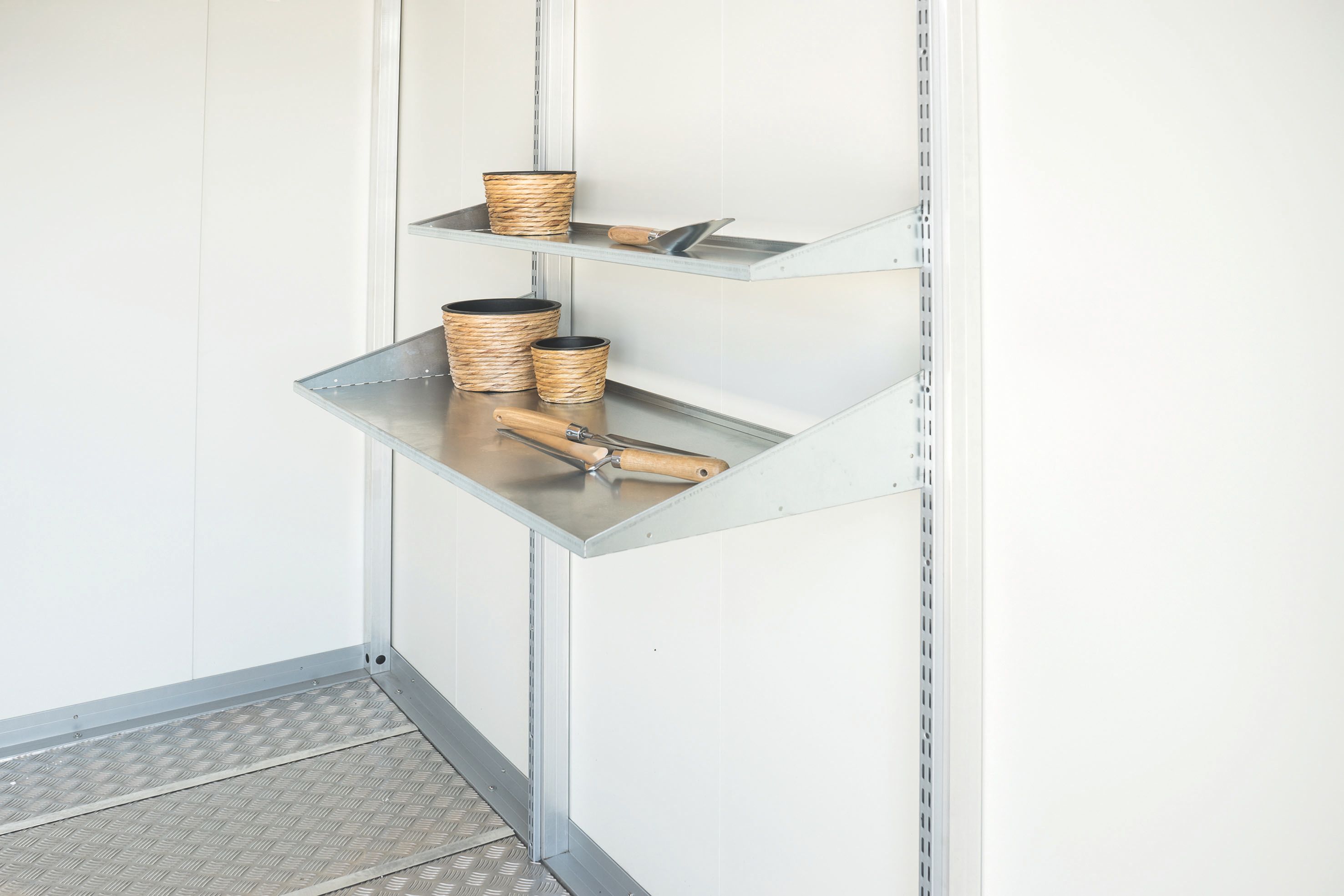 Biohort Regalböden für CasaNova Metall Gartenhaus