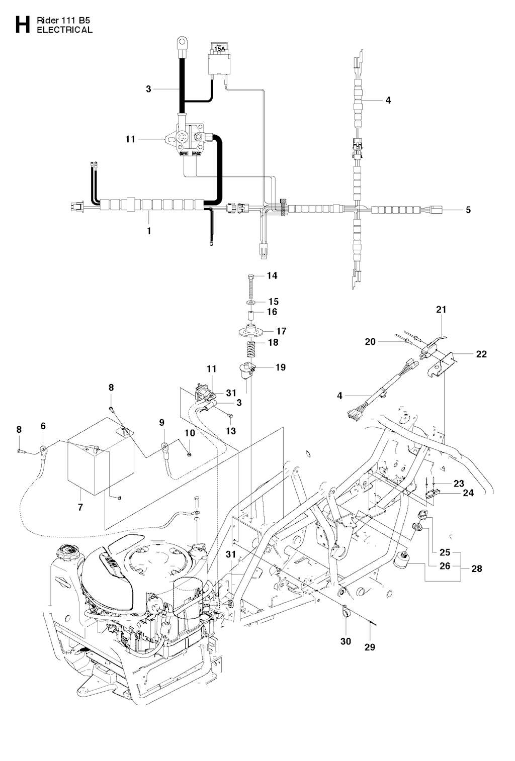 Explosionszeichnung Ersatzteile