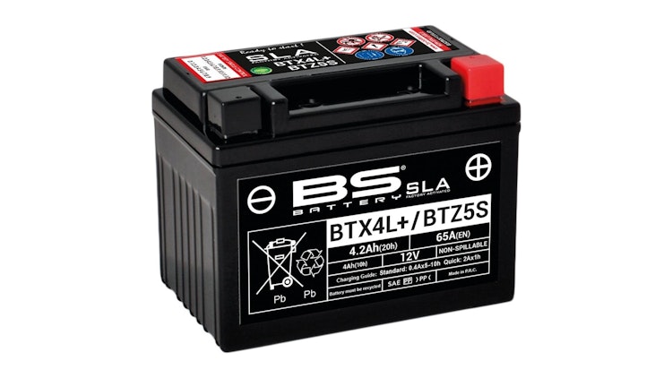 BS-Battery Batterie BS-Battery, SLA, versiegelt, 4, 2 Ah, Batterie "BTX4L+ / BTZ5S" ETN: 503 014 003