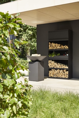 OFYR Holzregal Wood Storage Black 100