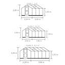 Vorschaubild Juliana Gewächshaus Compact - 5 m² / 6,6 m² / 8,2 m² inkl. gratis Fundamentrahmen im Wert von bis zu 429€ (bei Sicherheitsglas+Farbe anthrazit)