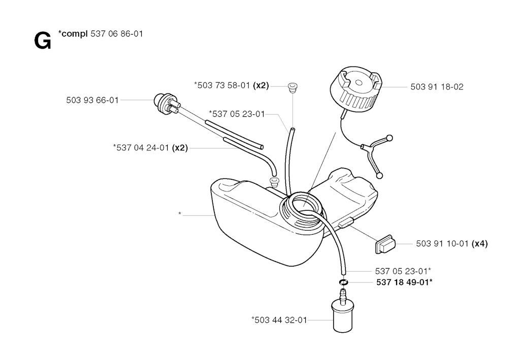 Explosionszeichnung Ersatzteile