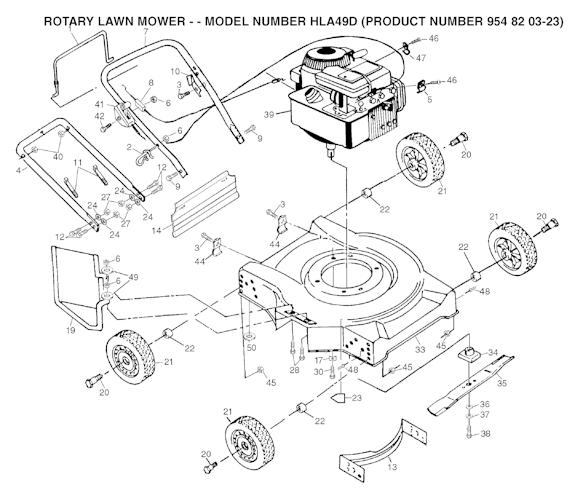 Husqvarna Rasenmäher gelegentliche Nutzung JET 49, HLA49D, 954820323, 2002-01