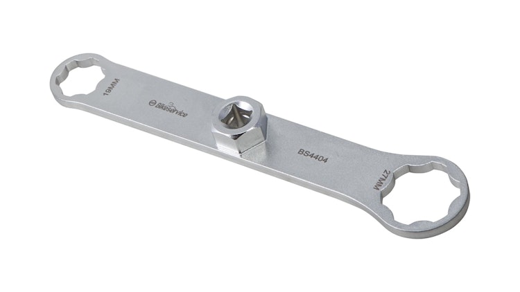 Bikeservice Gabelkappenschlüssel 19 / 27 mm, 6-kant