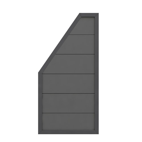 TraumGarten DESIGN WPC anthrazit Anschluss 90 x 180 auf 90