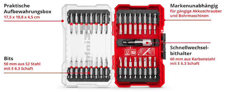 Einhell M-CASE Bitkassette 33tlg LS 118903