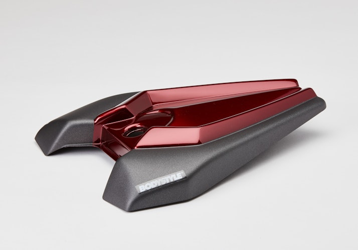 BODYSTYLE Sportsline Sitzkeil ABS Kunststoff grau/rot für KAWASAKI Z1000 