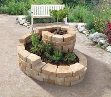 Diephaus Mauerstein FLORO SCHNECKE Bausatz 160 x 140 cm