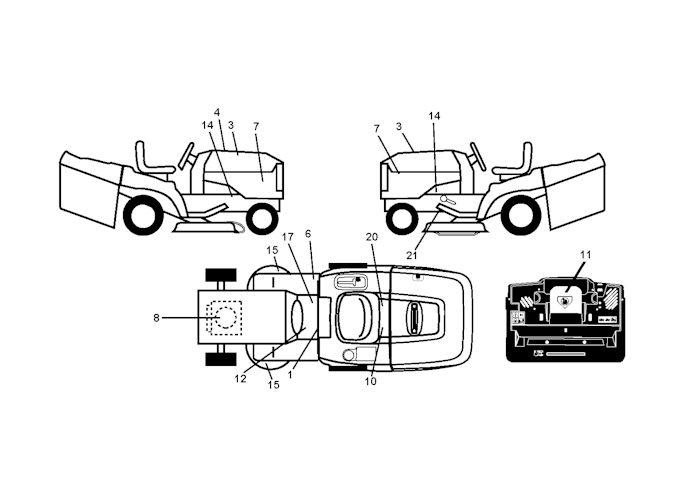 Husqvarna Gartentraktoren 96061018102 CTH150 Twin