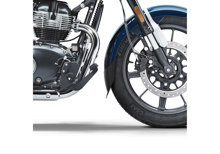 BODYSTYLE Kotflügelverlängerung vorne ABS Kunststoff schwarz-matt für ROYAL ENFIELD Super Meteor 650 