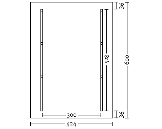 Skan Holz Schwarzwald - Satteldach Einzelcarport Breite 424 cm
