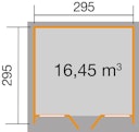 Vorschaubild Weka Gartenhaus 263 mit großer Glasfront - 28 mm