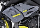 Vorschaubild BODYSTYLE Sportsline Kühlerseitenverkleidung  ABS Kunststoff grau/gelb für YAMAHA MT-10 / SP 