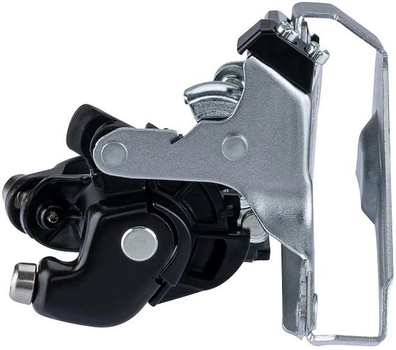 Shimano Umwerfer CUES FD-U4000 silber mit Schelle 34, 9 mm, mit Adapter auf 31