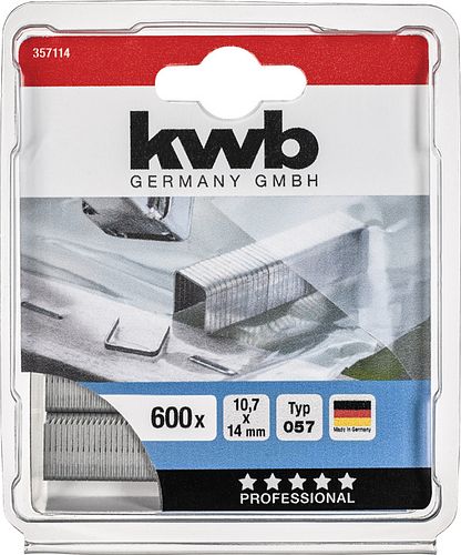 kwb 600 -Heftkl Stahl 057/D14 mmSB 357114