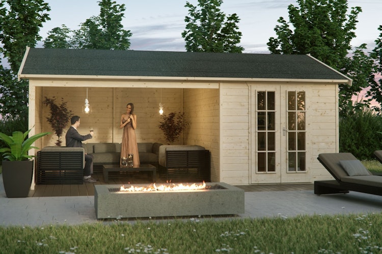 Skan Holz Gartenhaus Tilburg - 28 mm