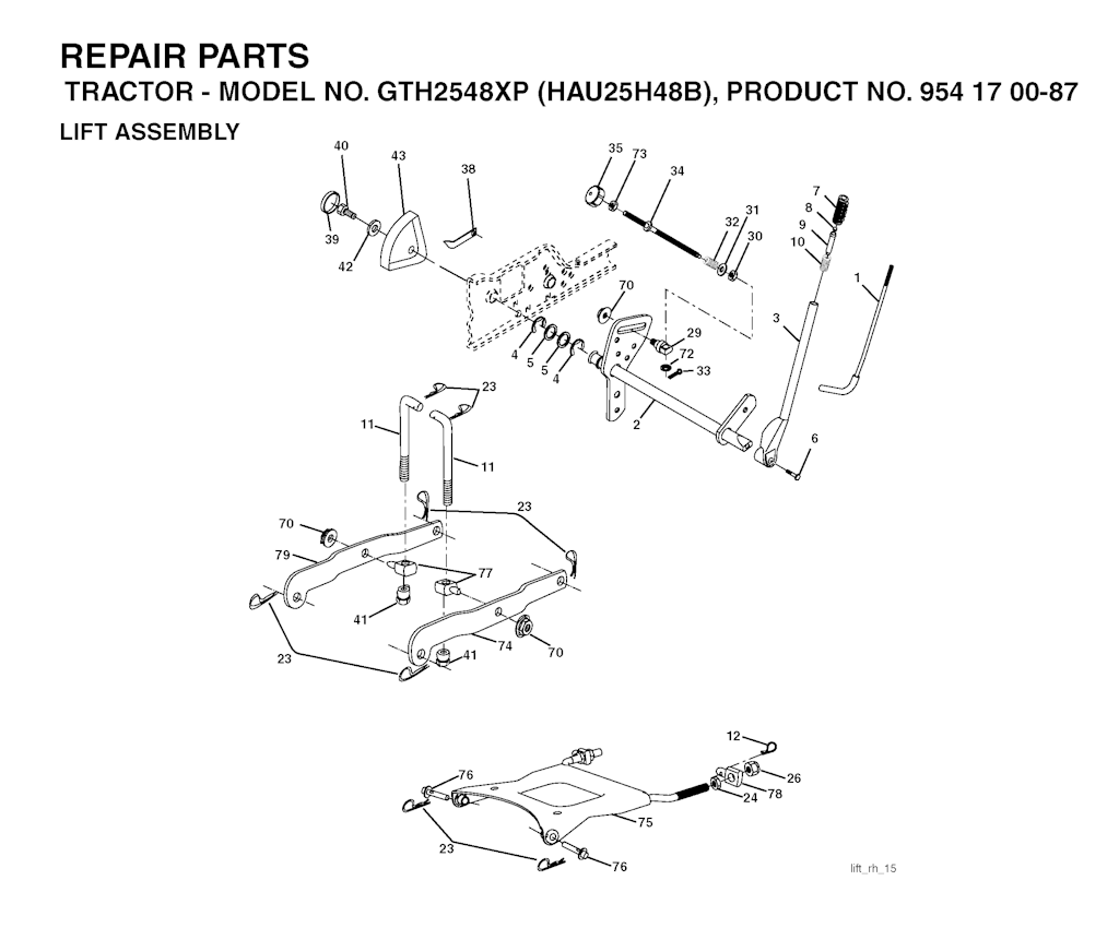 Explosionszeichnung Ersatzteile