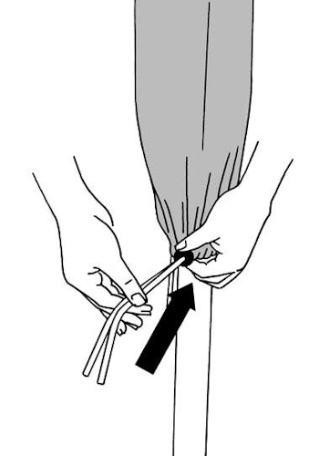 Juwel Ersatzschutzhülle silber für Wäschespinne mit Schnurklemme