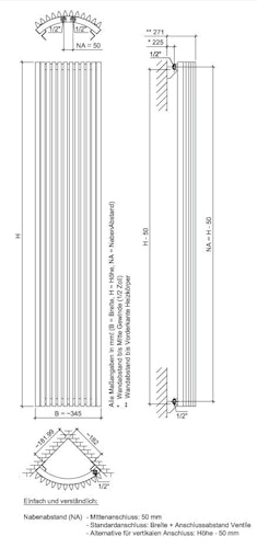 Ximax Raumheizkörper TRITON-E