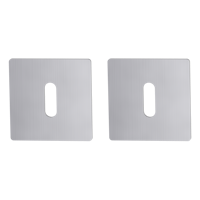 Griffwerk FRAME | DESIGN MANUFAKTUR ROSETTE -Edelstahl matt Rosettenpaar eckig -Prontofix -BB