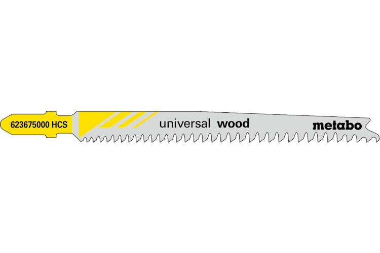 Metabo 5 Stichsägeblätter "universal wood" 91 mmprogressivHCS