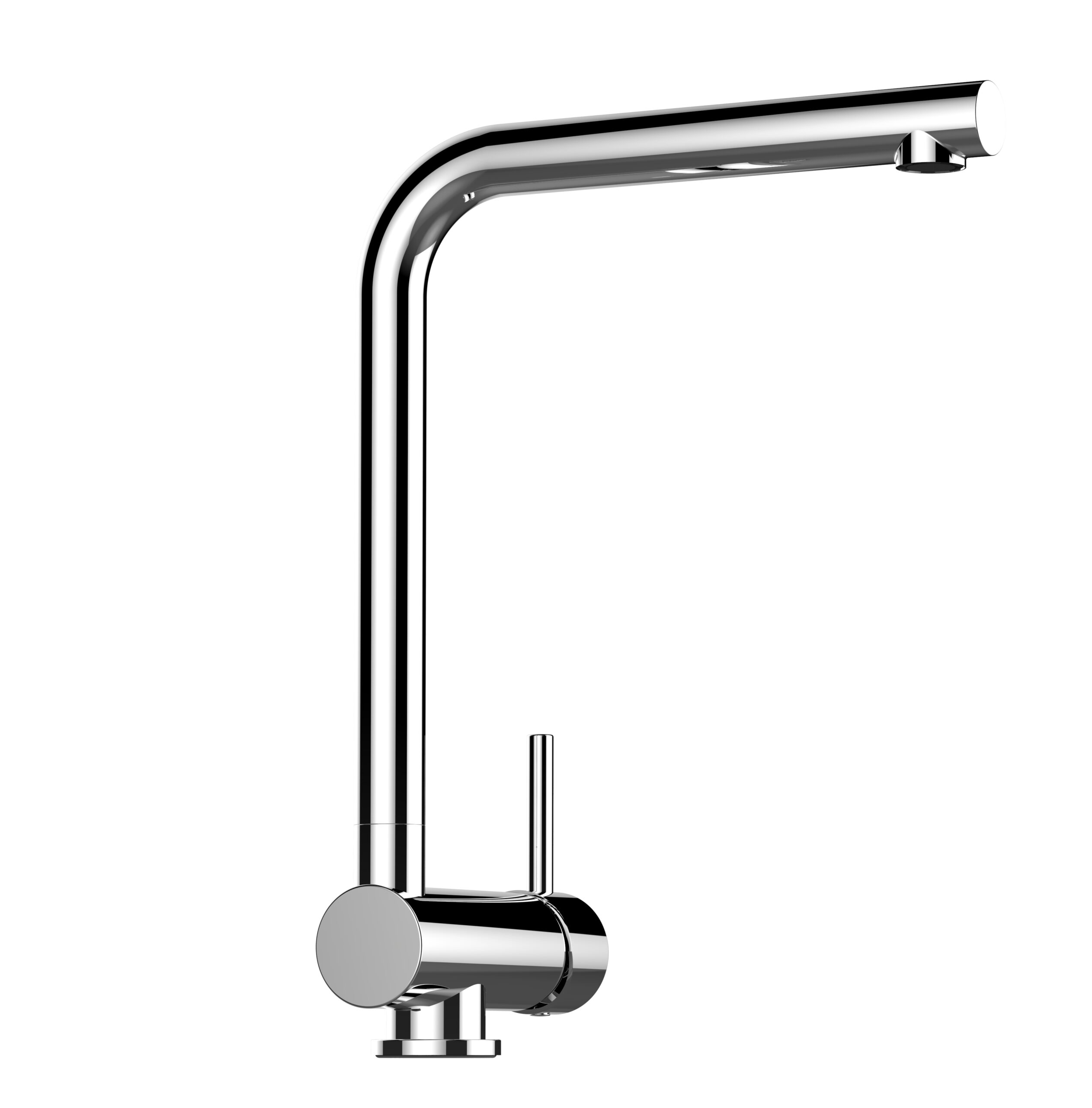 Wasserhahn Vorfenster Küchenarmatur, Umklappbar 6 CM, mit 360° schwenkbarem L-Auslauf, Verchromt
