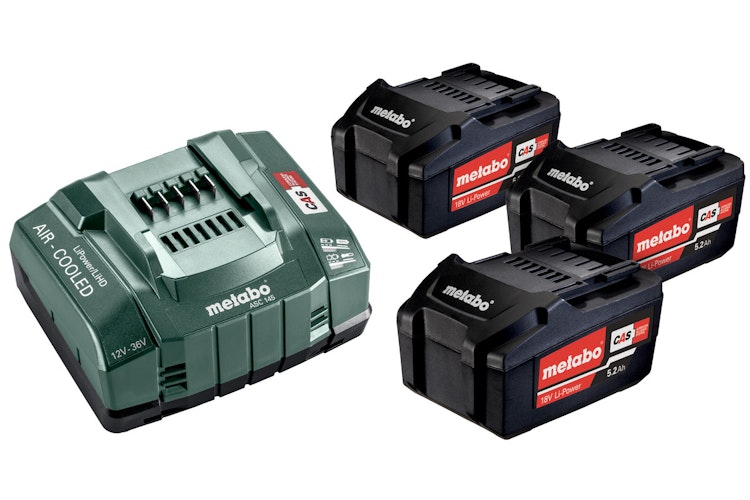 Metabo Basis-Set 3 x 5.2 Ah