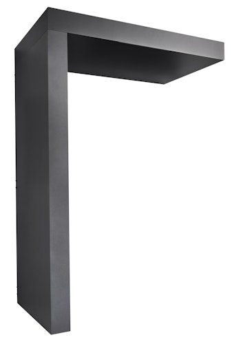 Gutta Rechteckvordach BS Plus 160 Sondermaß und Sonderfarbe inkl. Seitenteil und Briefkasten (neues Modell)